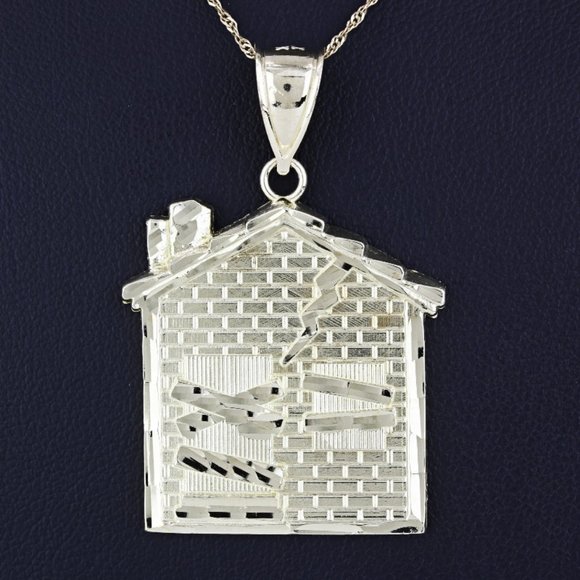 10k Yellow Gold "The Bando" Trap House Hip-Hop Pendant Charm